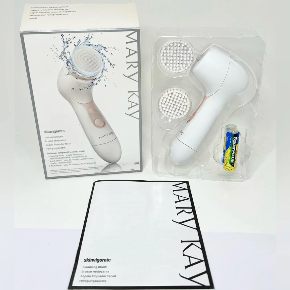 MARY KAY Skinvigorate Facial Cleansing Brush w/ Brush Heads